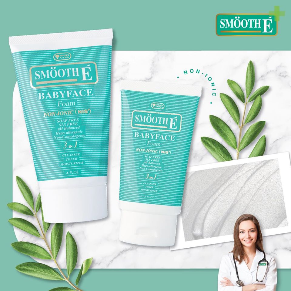 SMOOTH-E,BabyfaceFoam 4OZ,โฟมไม่มีฟอง,สมูทอีเบบี้เฟซโฟม,สมูทอีเบบี้เฟซโฟมราคา,สมูทอีเบบี้เฟซโฟมรีวิว,สมูทอีเบบี้เฟซโฟมสีเขียว,สมูทอี,โฟมล้างหน้า,smooth e babyface foam review,smooth e babyface foam ราคา