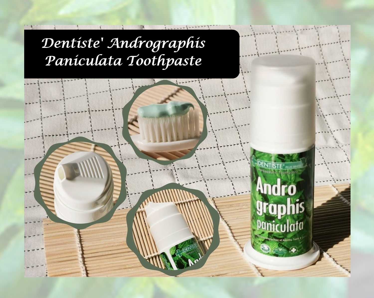 Dentiste'TH, Andrographis Paniculata Toothpaste,ยาสีฟันฟ้าทลายโจร,ยาสีฟัน,เดนทิสเต้ ,Dentiste Andrographis Paniculata Plus Oral Rinse ,น้ำยาป่วนปาก,dentiste Mouth Spray Andrographis Panlculata,สเปร์ระงับกลิ่ปาก,