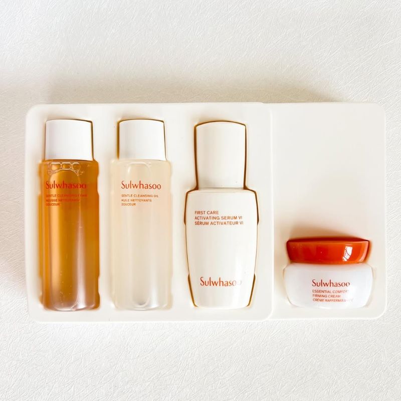 Sulwhasoo Bestsellers Trial Kit (4 Items), Sulwhasoo Gentle Cleansing Foam , Sulwhasoo Gentle Cleansing Oil , Sulwhasoo First Care Activating Serum VI ,Sulwhasoo Essential Comfort Firming Cream , Sulwhasoo ราคา ,  Sulwhasoo รีวิว , Sulwhasoo Bestsellers, Sulwhasoo ขายดี