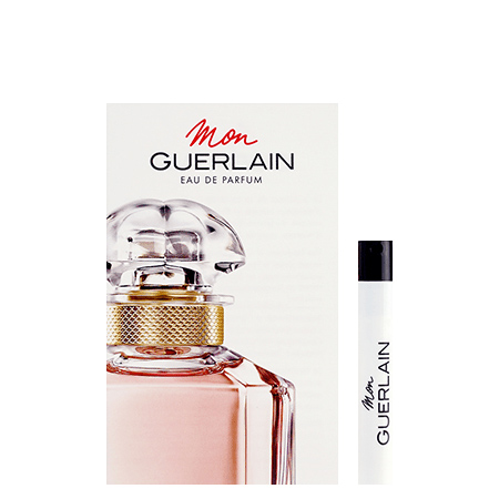 GUERLAIN Mon Guerlain EDP 0.7 ml น้ำหอมที่ได้รับแรงบันดาลใจจากความสดชื่นและอ่อนโยนของดอกไม้ที่ชุ่มชื่นด้วยน้ำค้างในยามเช้า