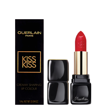 GUERLAIN KissKiss Creamy Shaping Lip Colour #325 Rouge Kiss 1.4g ลิปสติกเนื้อครีมที่ให้ริมฝีปากของคุณสวยดุจงานศิลปะ เผยเอกลักษณ์ที่เป็นคุณ
